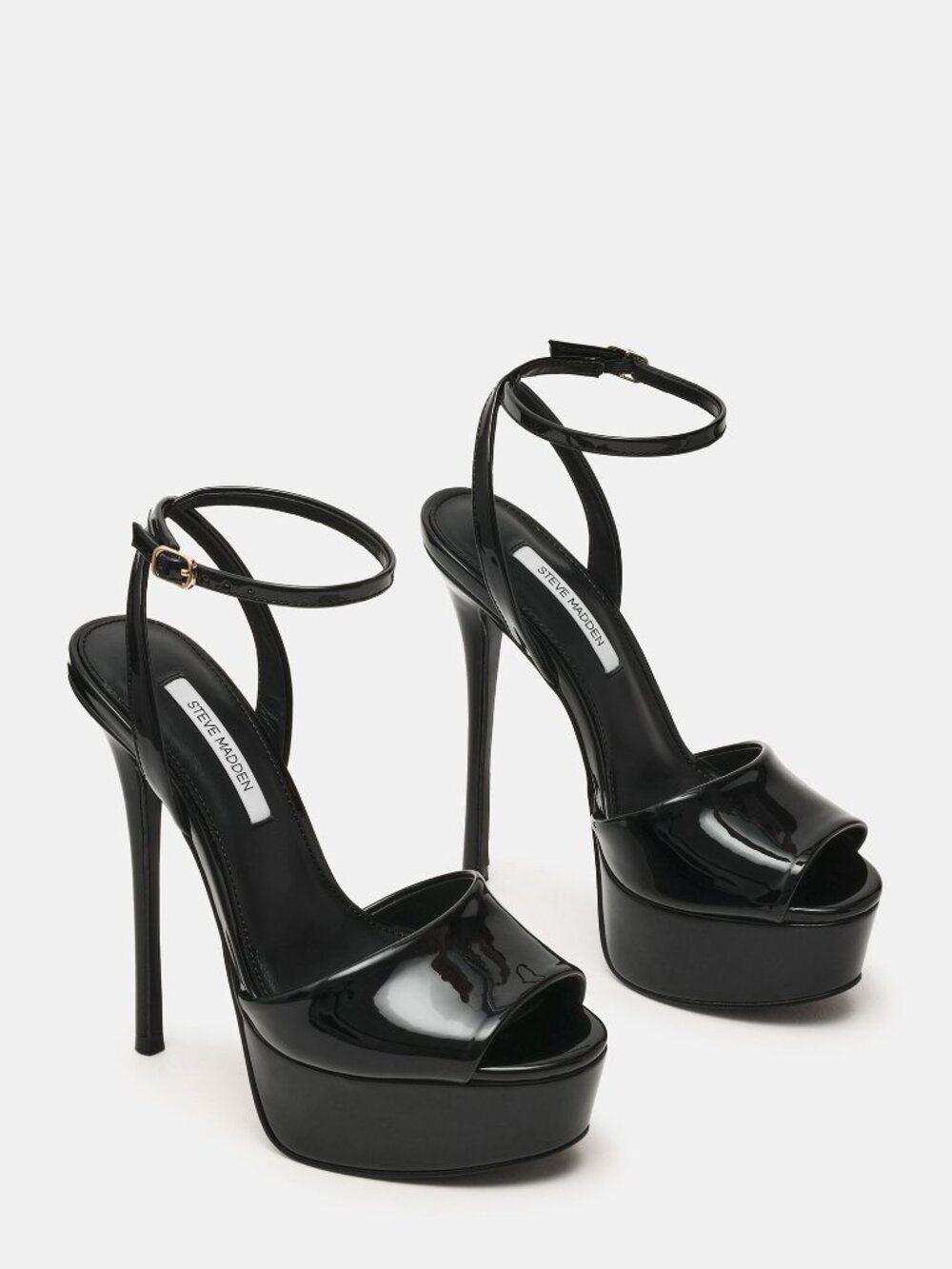 New Steve Madden Womens Jezzica Black Patent Stiletto Heels choose sz platform